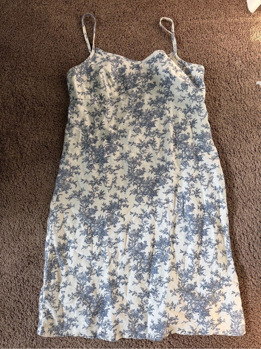GAP Blue and White Floral Midi Dress
